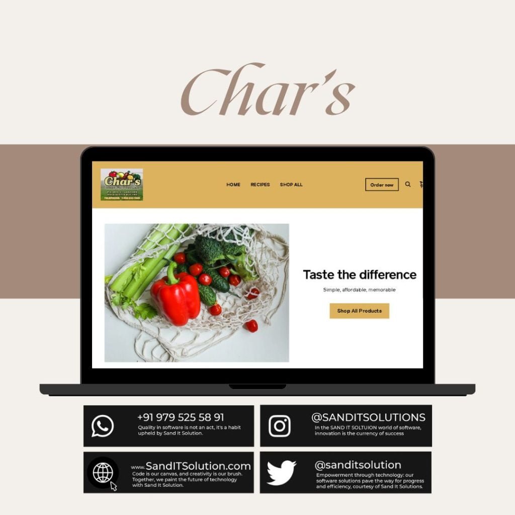 Char's Project By Sand It Solution