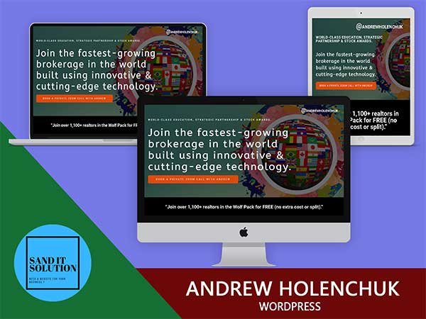Andrew Holenchuk WordPress Project Designed, developed, and maintained by Sand IT Solution