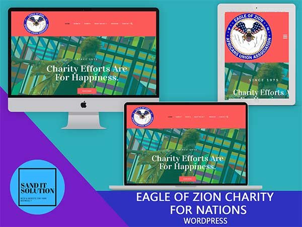Charity WordPress Project Designed, developed, and maintained by Sand IT Solution
