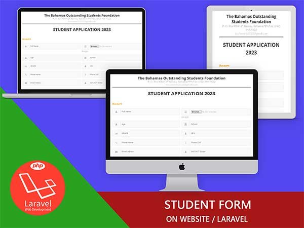 Student Form Laravel Project Designed, developed, and maintained by Sand IT Solution