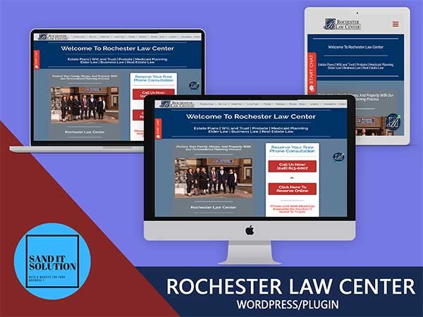 Rochester Law Center WordPress Project Designed, developed, and maintained by Sand IT Solution