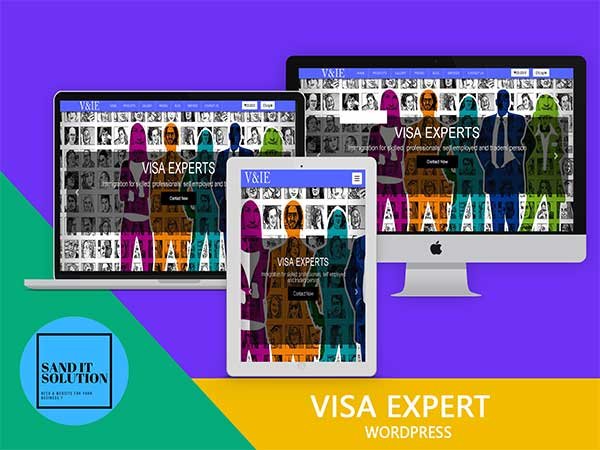 Visa and Immigration WordPress Project Designed, developed, and maintained by Sand IT Solution