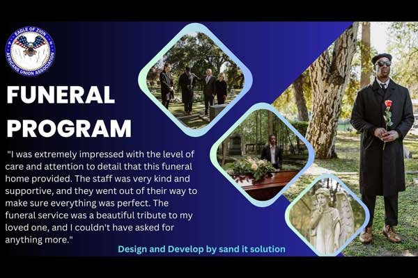 Funeral Program WordPress Project Designed, developed, and maintained by Sand IT Solution