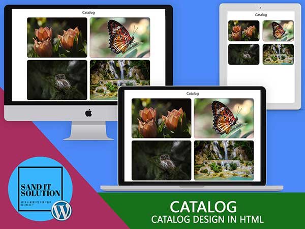 Catalog HTML Project Designed, developed, and maintained by Sand IT Solution.