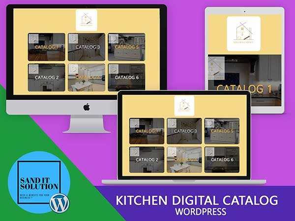 Kitchen Digital Catalog WordPress Project Designed, developed, and maintained by Sand IT Solution