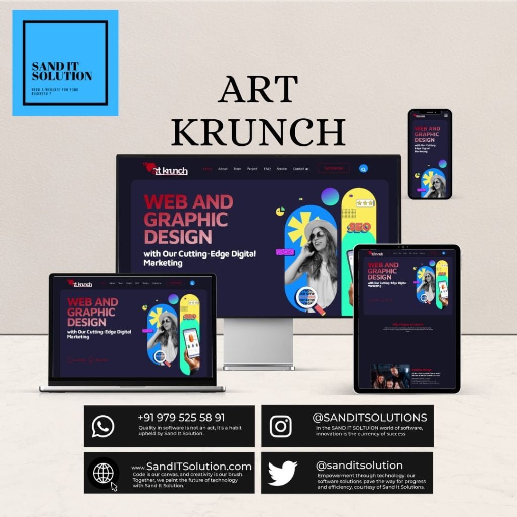 Art Krunch Design and Develop By Sand It Solution